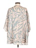 Adrienne 100% Polyester Blue 3/4 Sleeve Blouse Size S - photo 2