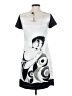 Zara Basic Graphic Silver Casual Dress Size S - photo 2