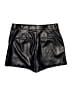 Express 100% Polyester Metallic Black Shorts Size 10 - photo 2