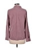 Express 100% Rayon Purple Long Sleeve Button-Down Shirt Size M - photo 2