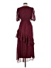 Taylor 100% Polyester Burgundy Cocktail Dress Size 6 - photo 2
