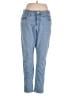 Levi's Chevron-herringbone Blue Jeans Size 14 - photo 1