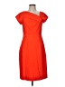 J.Crew 100% Polyester Solid Orange Cocktail Dress Size 8 (tall) - photo 1