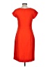 J.Crew 100% Polyester Solid Orange Cocktail Dress Size 8 (tall) - photo 2