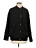 Zara Solid Black Coat Size S - photo 1