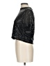 Pol Metallic Silver Short Sleeve Top Size L - photo 5
