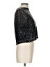 Pol Metallic Silver Short Sleeve Top Size L - photo 4
