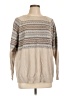 Fate Chevron-herringbone Tan Pullover Sweater Size 1XL - photo 1