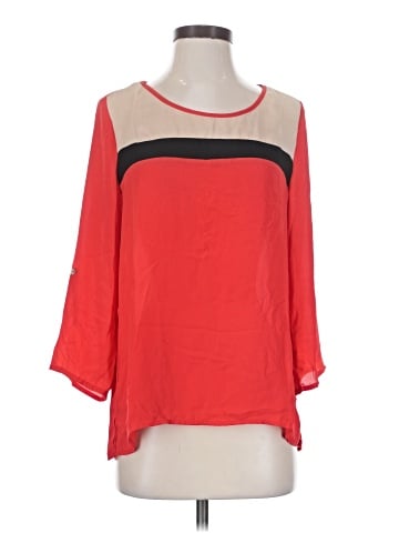 Papaya 3/4 Sleeve Blouse (view 1)
