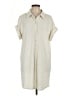 Hem & Thread 100% Polyester Ivory Short Sleeve Blouse Size L - photo 1