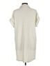 Hem & Thread 100% Polyester Ivory Short Sleeve Blouse Size L - photo 2