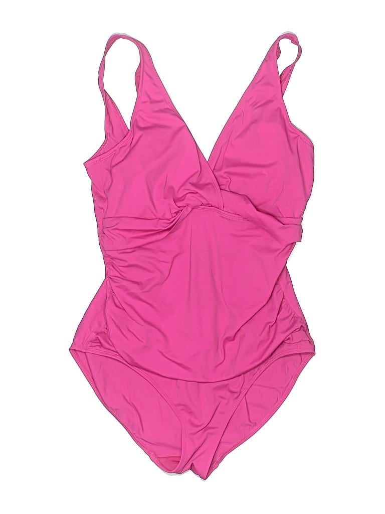 Pre-owned Polo Ralph Lauren One Piece Swimsuit In Pink