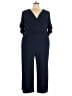 Jessica Howard Solid Blue Jumpsuit Size 3X - photo 1
