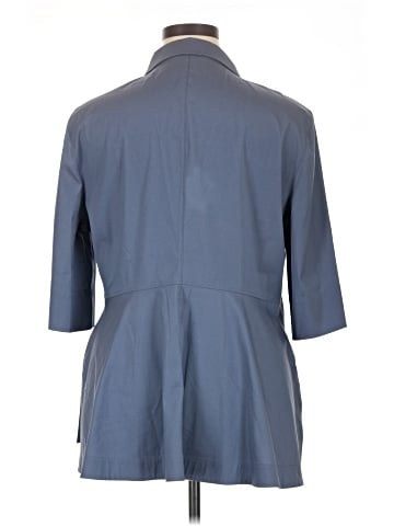 Lafayette 148 New York 3/4 Sleeve Button-Down Shirt (view 2)