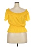 Takara 100% Polyester Yellow Short Sleeve Top Size XL - photo 2