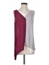 Valette 100% Polyester Burgundy Sleeveless Top Size S - photo 1