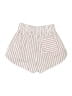 Shona Joy 100% Cotton Stripes Ivory Shorts Size 6 - photo 2