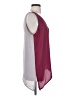Valette 100% Polyester Burgundy Sleeveless Top Size S - photo 4