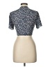 Romwe 100% Polyester Blue Short Sleeve T-Shirt Size L - photo 2