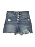 Express Blue Denim Shorts Size 6 - photo 1