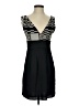 BCBGeneration 100% Polyester Chevron-herringbone Black Cocktail Dress Size 2 - photo 1