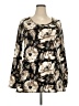 Lularoe Floral Brown 3/4 Sleeve T-Shirt Size 2X (TC2) - photo 1