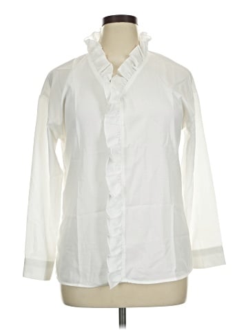 LOGO Long Sleeve Blouse (view 1)