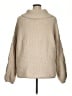 Seven7 100% Polyester Tan Turtleneck Sweater Size XXL - photo 2