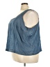 Torrid 100% Tencel Blue Sleeveless Blouse Size 4X Plus (4) - photo 5