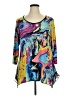 Peter Nygard Teal Blue 3/4 Sleeve Blouse Size XL (estimated) - photo 1
