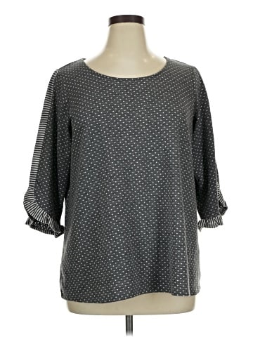 Rose + Olive 3/4 Sleeve Blouse (view 1)