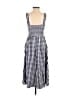 Thirty/Thirty Checkered-gingham Blue Casual Dress Size XS - photo 2