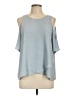 Lush Blue Sleeveless Blouse Size L - photo 1