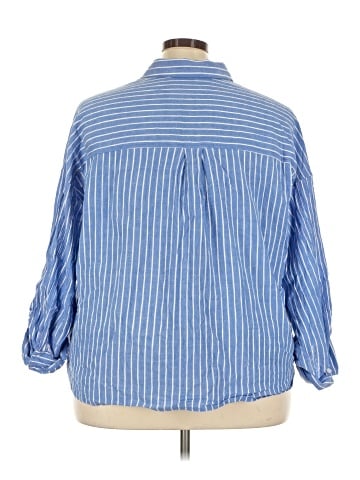 Torrid 3/4 Sleeve Button-Down Shirt (view 2)