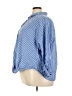 Torrid 100% Cotton Blue 3/4 Sleeve Button-Down Shirt Size 4X Plus (4) - photo 5