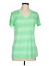 Reebok 100% Polyester Green Active T-Shirt Size L - photo 1