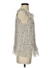 CAbi 100% Polyester Ivory Sleeveless Blouse Size S - photo 4