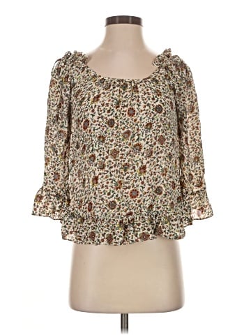Tory Burch 3/4 Sleeve Silk Top (view 1)