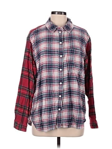 American Eagle Outfitters Long Sleeve Button-Down Shirt (view 1)