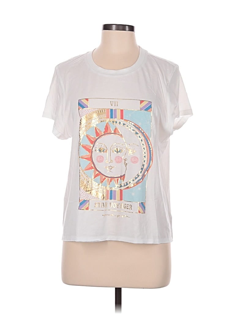 Pre-owned Spiritual Gangster Short Sleeve T-shirt In White