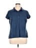 L.L.Bean 100% Cotton Blue Short Sleeve Blouse Size XL - photo 1