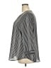 Van Heusen 100% Polyester Stripes Gray 3/4 Sleeve Blouse Size XXL - photo 5