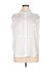 Karl Lagerfeld Paris White Sleeveless Button-Down Shirt Size XL - photo 1