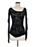 Express 100% Rayon Black Long Sleeve T-Shirt Size M - photo 1