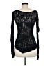 Express 100% Rayon Black Long Sleeve T-Shirt Size M - photo 2