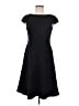 Anne Klein Solid Black Casual Dress Size 6 - photo 1