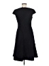 Anne Klein Solid Black Casual Dress Size 6 - photo 2