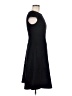 Anne Klein Solid Black Casual Dress Size 6 - photo 4
