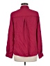 Express 100% Polyester Burgundy Long Sleeve Blouse Size M - photo 2