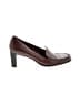 Etienne Aigner 100% Leather Burgundy Heels Size 9 1/2 - photo 1